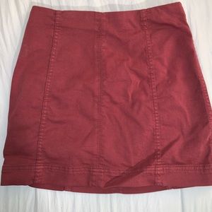 Jolt Mini Skirt Dark Coral